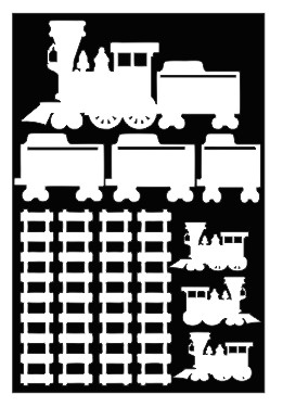 Steam train tracks 110 x 180 Min buy 3